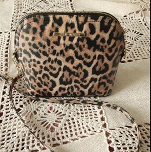 STEVE MADDEN animal print crossover purse